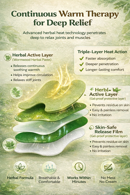 Herbal Knee Pain Relief Patch(Pack of 10, 20, 30)